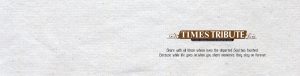 Times Tribute Advertisement Banner